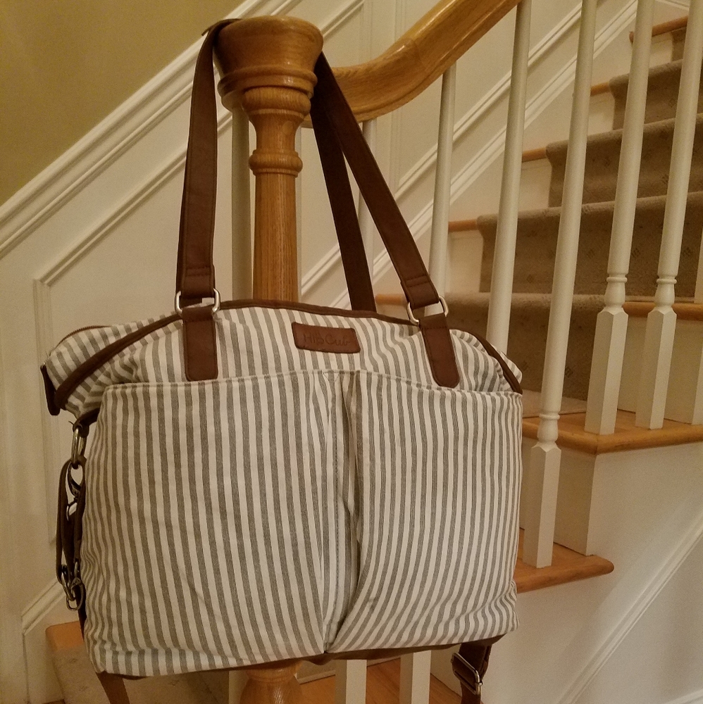 Hip Cub Stylish Diaper Bag Tote Cotton Canvas